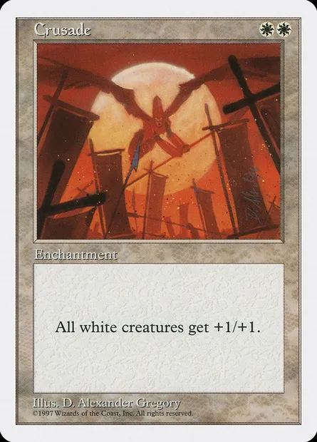 Croisade, carte Magic 5ED 22 — extension Cinquième Edition