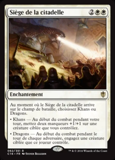 Siège de la citadelle, carte Magic C16 62 — extension Commander 2016