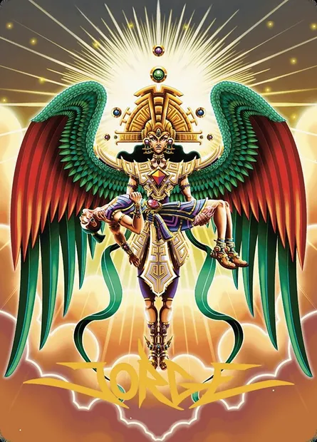 Resplendent Angel // Resplendent Angel, Magic card ALCI 59 — The Lost Caverns of Ixalan Art Series set