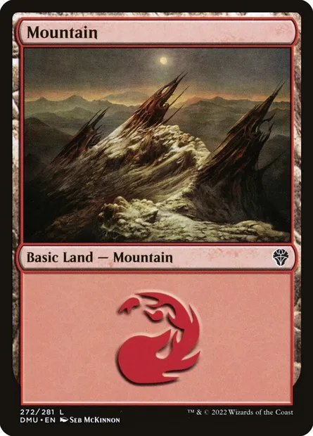 Mountain, Magic card DMU 272 — Dominaria United set