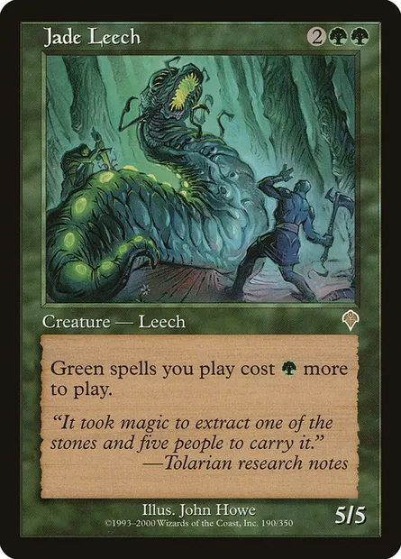Jade Leech, Magic card INV 190 — Invasion set