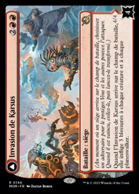 Invasion de Karsus // Élémental de réfraction, carte Magic MOM 146 — extension L'invasion des machines