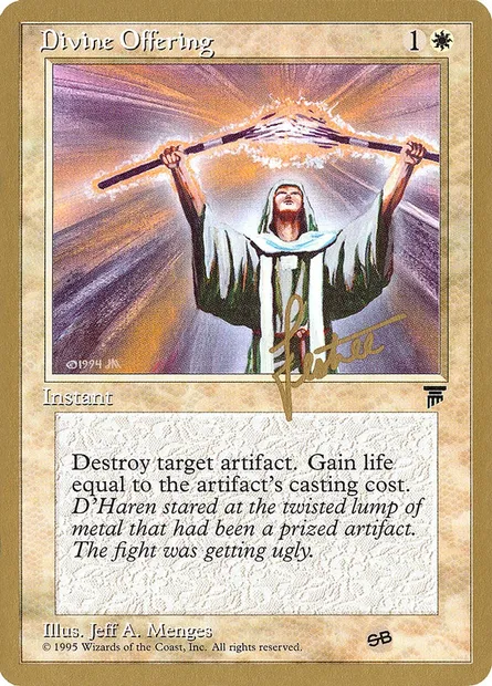 Divine Offering, Magic card PTC bl6sb — Pro Tour Collector Set set