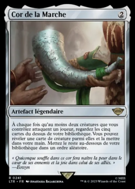 Cor de la Marche, carte Magic LTR 241 — extension Le Seigneur des Anneaux : chroniques de la Terre du Milieu