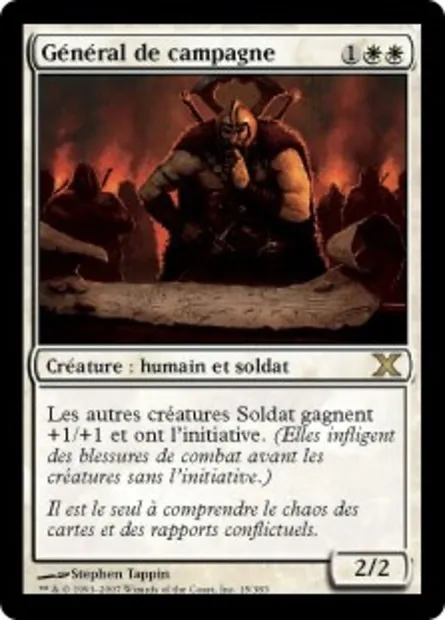 Général de campagne, carte Magic 10E 15 — extension Dixième édition