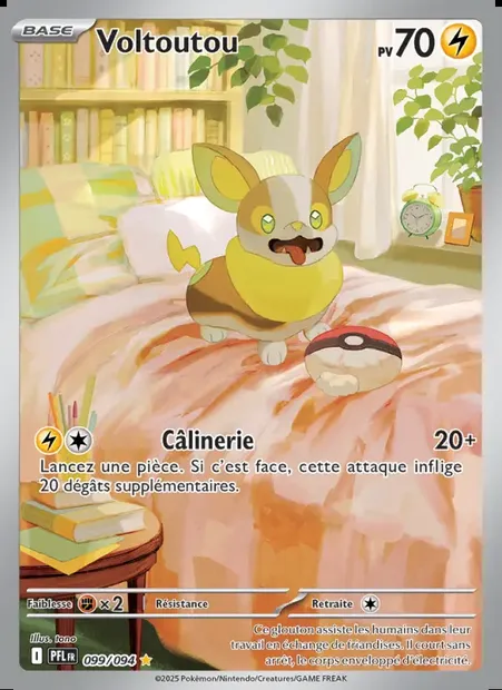 Voltoutou, carte Pokémon PFL 099 — extension Flammes Fantasmagoriques