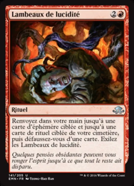 Lambeaux de lucidité, carte Magic EMN 141 — extension La lune hermétique