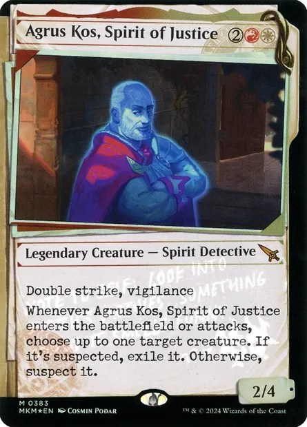 Agrus Kos, esprit de la justice, carte Magic MKM 383 — extension Murders at Karlov Manor