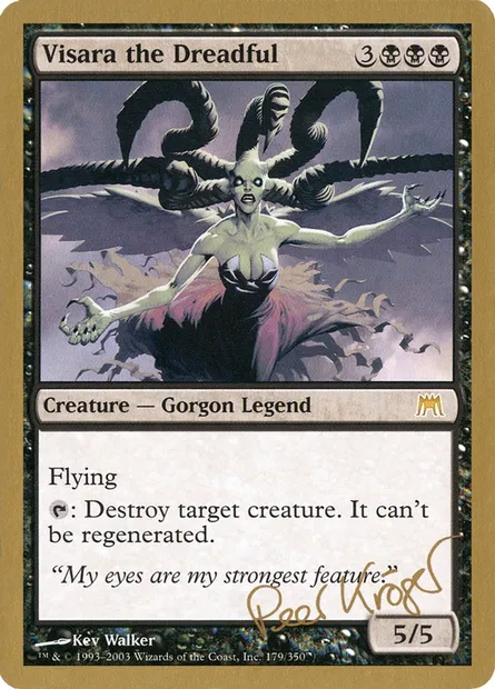 Visara the Dreadful, Magic card WC03 pk179 — World Championship Decks 2003 set