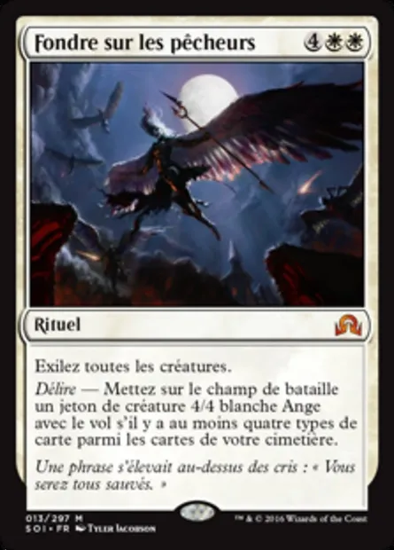 Fondre sur les pêcheurs, carte Magic SOI 13 — extension Ténèbres sur Innistrad
