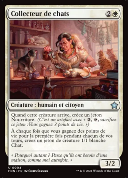 Collecteur de chats, carte Magic FDN 4 — extension Foundations