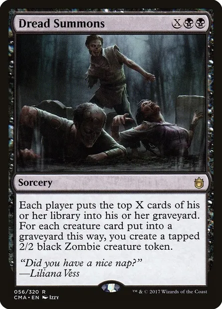 Dread Summons, Magic card CMA 56 — Commander Anthology set