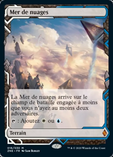 Mer de nuages, carte Magic ZNE 16 — extension Zendikar Rising Expeditions