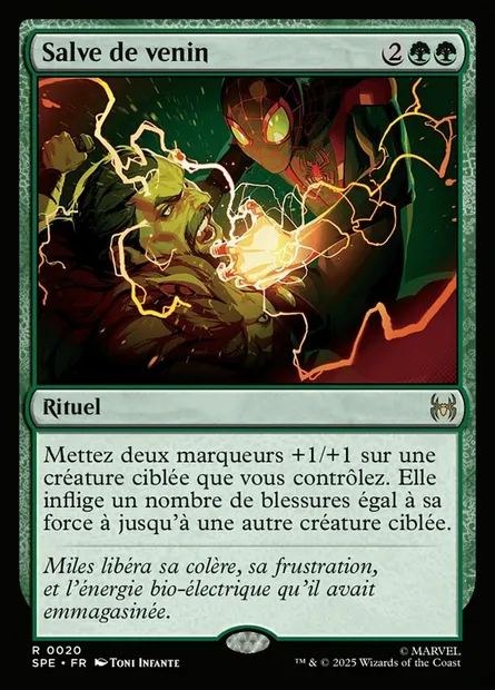 Salve de venin, carte Magic SPE 20 — extension Marvel's Spider-Man Eternal
