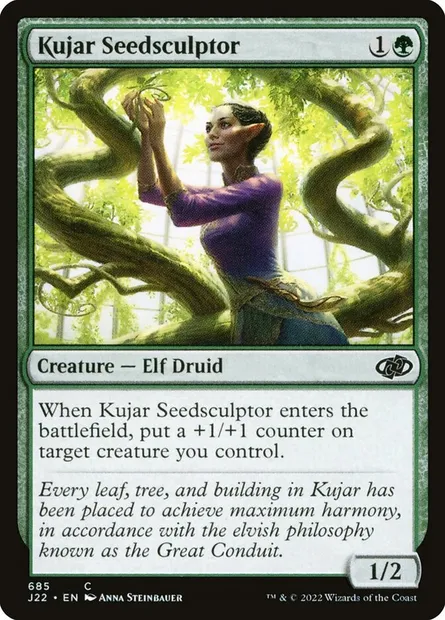 Kujar Seedsculptor, Magic card J22 685 — Jumpstart 2022 set
