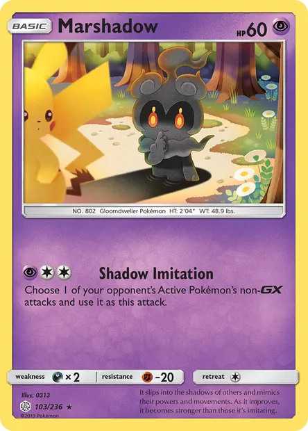 Marshadow, Pokémon card CEC 103 — Cosmic Eclipse set