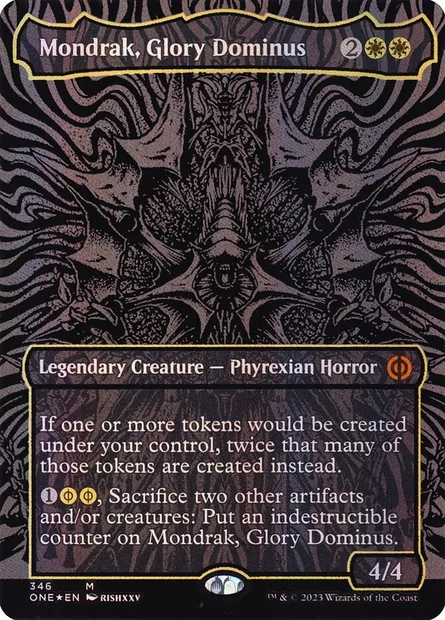 Mondrak, Glory Dominus, Magic card ONE 346 — Phyrexia: All Will Be One set