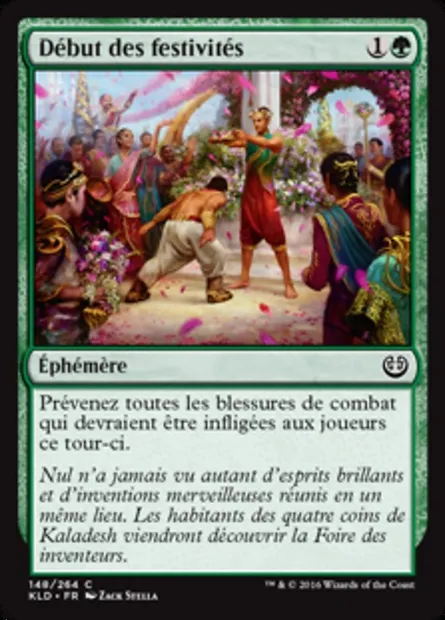Début des festivités, carte Magic KLD 148 — extension Kaladesh