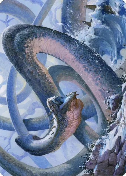 Koma, Cosmos Serpent // Koma, Cosmos Serpent, carte Magic AKHM 60 — extension Kaldheim Art Series