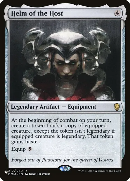 Heaume de la multitude, carte Magic PLST DOM-217 — extension The List
