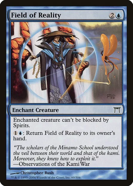 Champ de réalité, carte Magic CHK 60 — extension Guerriers de Kamigawa