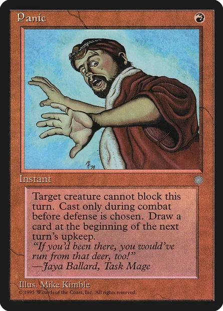 Panic, Magic card ICE 212 — Ice Age set