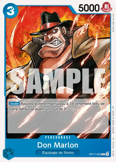 Don Marlon, carte One Piece OP17-052 — extension LES GUERRIERS LES PLUS PUISSANTS AU MONDE