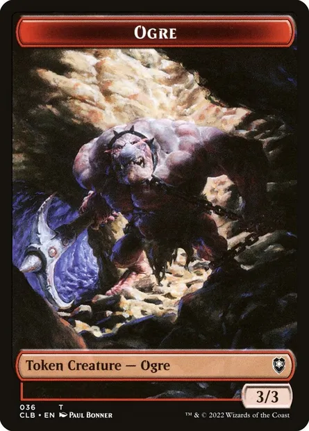 Ogre, Magic card TCLB 36 — Battle for Baldur's Gate Tokens set