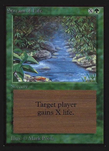 Stream of Life, Magic card CED 218 — Collectors' Edition set