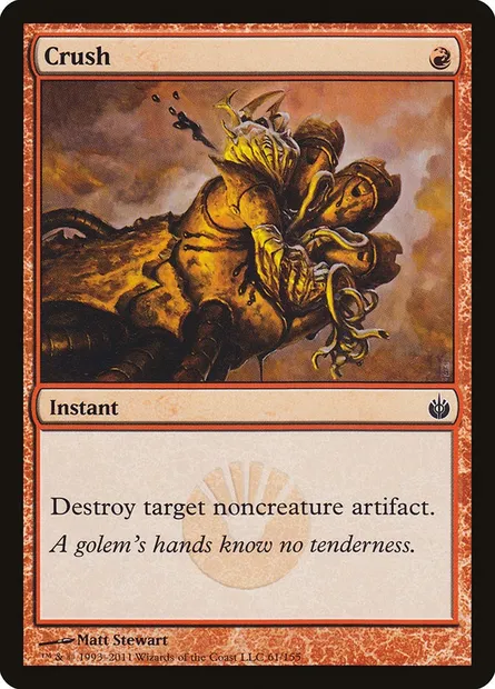 Crush, Magic card MBS 61 — Mirrodin Besieged set