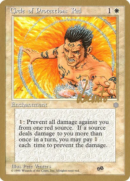 Circle of Protection: Red, Magic card PTC ml15sb — Pro Tour Collector Set set