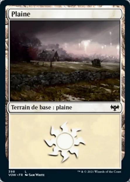 Plaine, carte Magic VOW 398 — extension Innistrad : noce écarlate