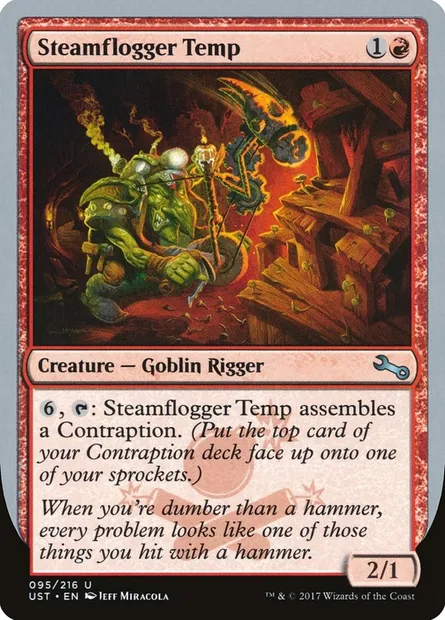 Steamflogger Temp, carte Magic UST 95 — extension Unstable