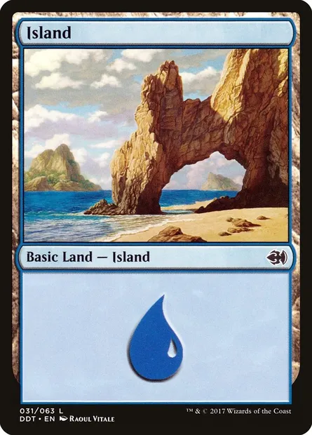 Île, carte Magic DDT 31 — extension Duel Decks: Merfolk vs. Goblins