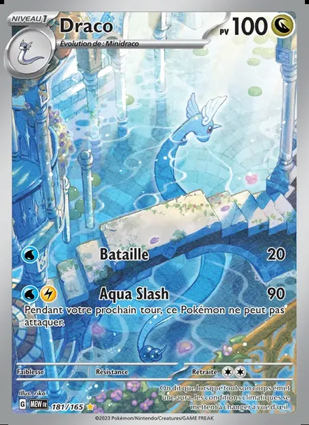 Draco, carte Pokémon MEW 181 — extension 151
