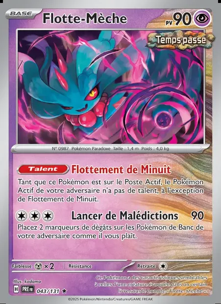 Flotte-Mèche, carte Pokémon PRE 043 — extension Évolutions Prismatiques