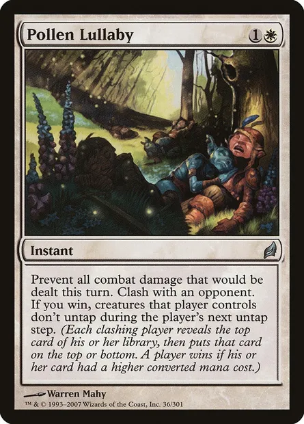 Pollen Lullaby, Magic card LRW 36 — Lorwyn set