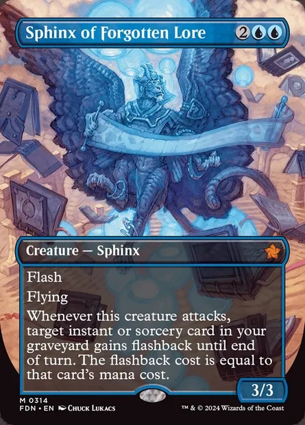 Sphinx of Forgotten Lore, Magic card FDN 314 — Foundations set
