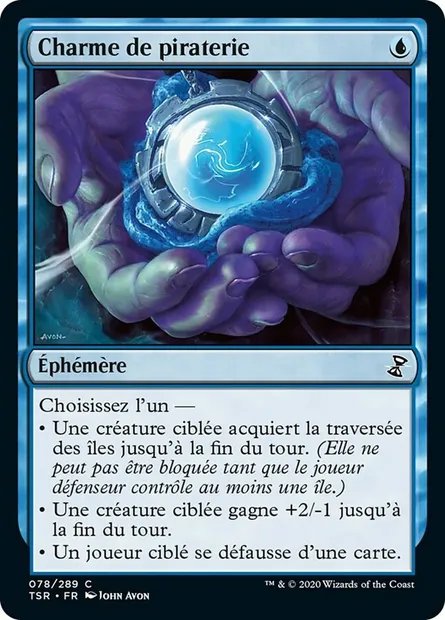 Charme de piraterie, carte Magic TSR 78 — extension Spirale Temporelle Remastered