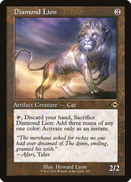 Diamond Lion, Magic card MH2 427 — Modern Horizons 2 set