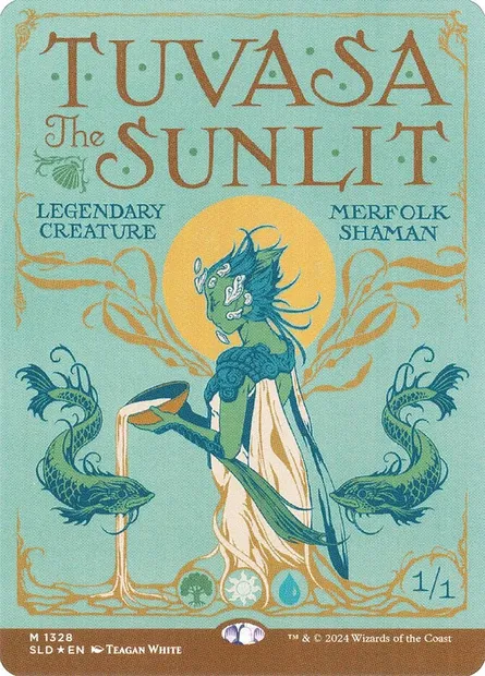 Tuvasa the Sunlit // Tuvasa the Sunlit, carte Magic SLD 1328 — extension Secret Lair Drop