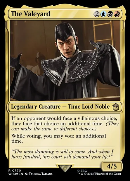 The Valeyard, Magic card WHO 770 — Doctor Who set