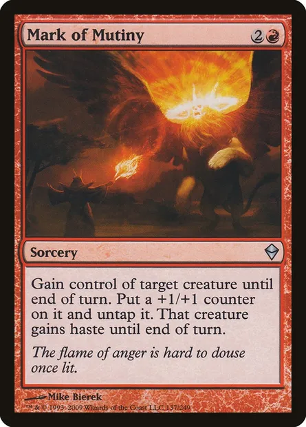 Mark of Mutiny, Magic card ZEN 137 — Zendikar set