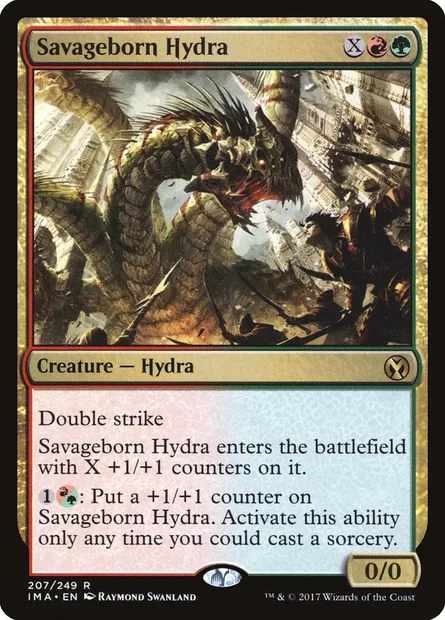 Savageborn Hydra, Magic card IMA 207 — Iconic Masters set