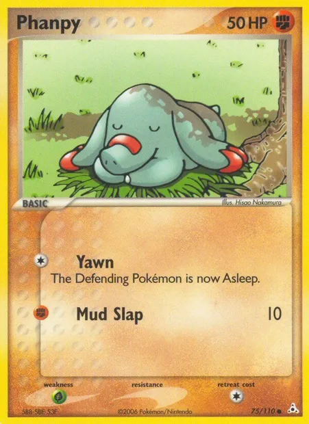 Phanpy, Pokémon card HP 75 — Holon Phantoms set