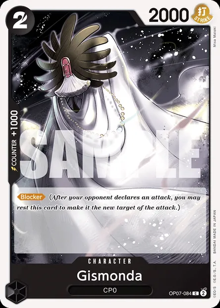 Gismonda, One Piece card OP07-084 — 500 YEARS IN THE FUTURE set