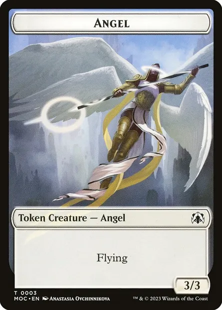 Angel, carte Magic TMOC 3 — extension March of the Machine Commander Tokens