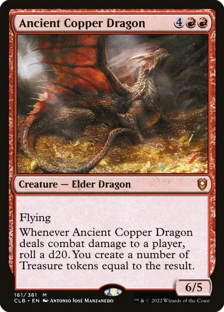Ancient Copper Dragon, Magic card CLB 161 — Commander Legends: Battle for Baldur's Gate set