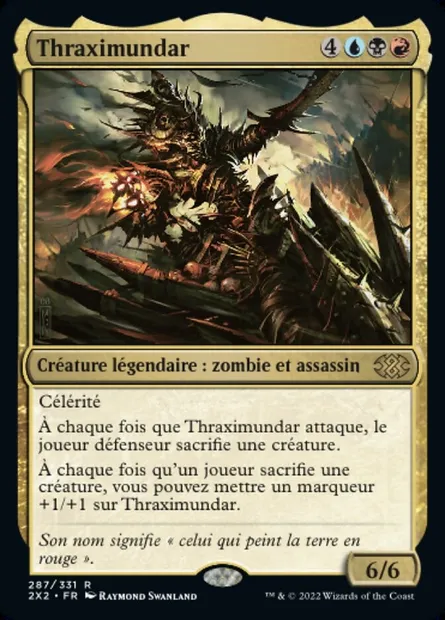 Thraximundar, carte Magic 2X2 287 — extension Double Masters 2022