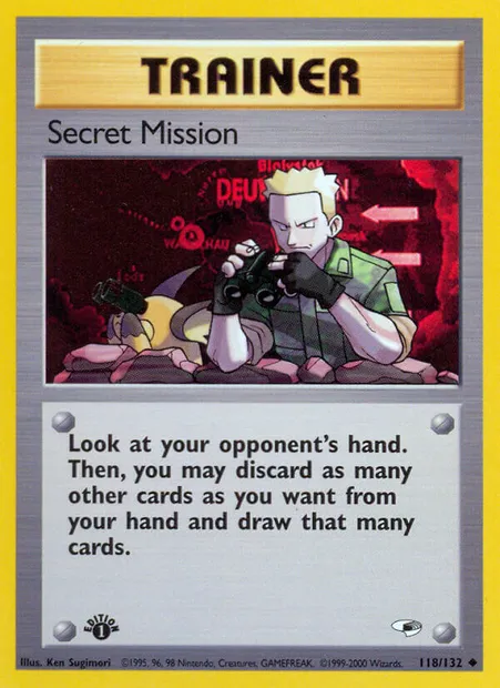 Secret Mission, Pokémon card GH 118 — Gym Heroes set